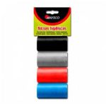 BOLSAS HIGIENICAS 4 ROLLOS COLORES