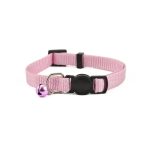 COLLAR GATO BASIC 22-33CM ROSA