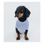 JERSEY PUNTO TRENZA AZUL 45CM