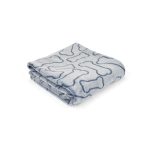 MANTA HUESOS AZUL 100X70