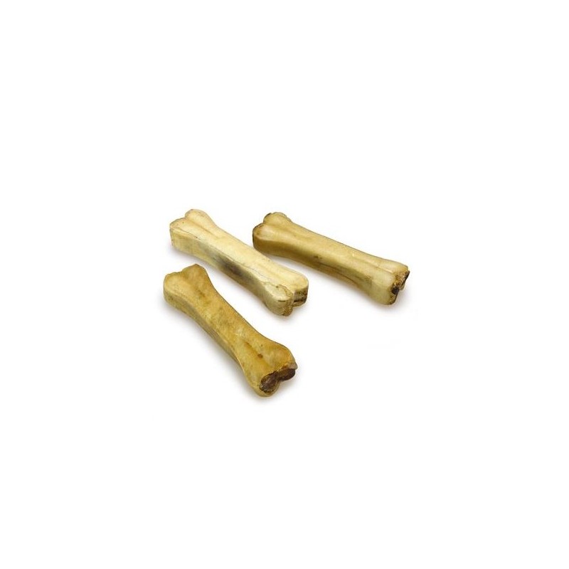 HUESO PRENSADO DE PIEL RELLENO DE NERVIO DE BUFALO 13CM